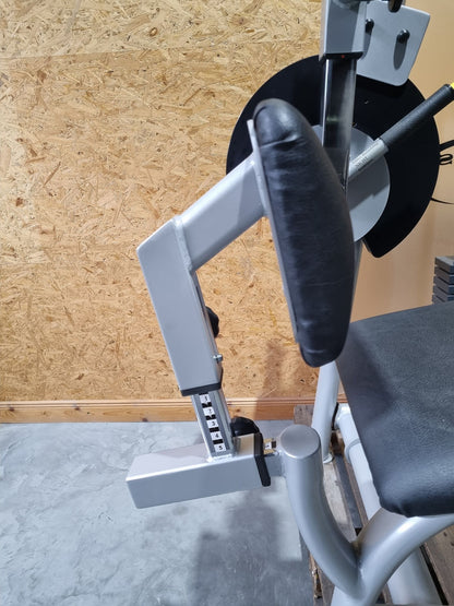 Proxowell/Proxomed Rückenstrecker-beuger Kombi Compass 530, Hyperextension und Bauchmaschine 2 in 1 Kombigerät, Rahmenfarbe Silber, gebraucht - überholter Zustand
