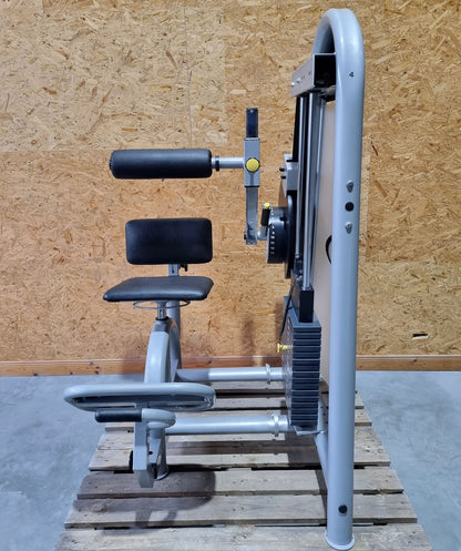 Proxowell/Proxomed Rückenstrecker-beuger Kombi Compass 530, Hyperextension und Bauchmaschine 2 in 1 Kombigerät, Rahmenfarbe Silber, gebraucht - überholter Zustand