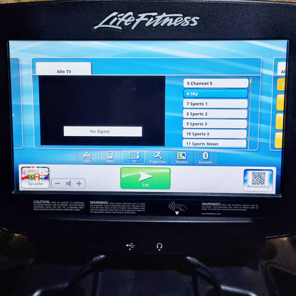 Life Fitness FlexStrider Trainer, Cross Trainer with Variable Stride Length, Discover SE Touch Display Console, Elevation Series, Used - Refurbished Condition