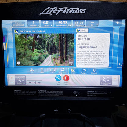 Life Fitness FlexStrider Trainer, Cross Trainer with Variable Stride Length, Discover SE Touch Display Console, Elevation Series, Used - Refurbished Condition