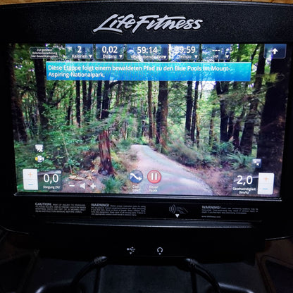 Life Fitness FlexStrider Trainer, Cross Trainer with Variable Stride Length, Discover SE Touch Display Console, Elevation Series, Used - Refurbished Condition