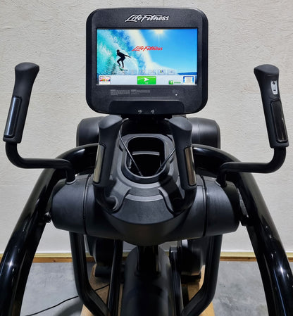 Life Fitness FlexStrider Trainer, Cross Trainer with Variable Stride Length, Discover SE Touch Display Console, Elevation Series, Used - Refurbished Condition