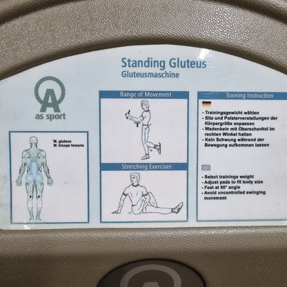 Proxomed / AS, Gluteusmaschine, Pomaschine, stehend, gebraucht - überholter Zustand