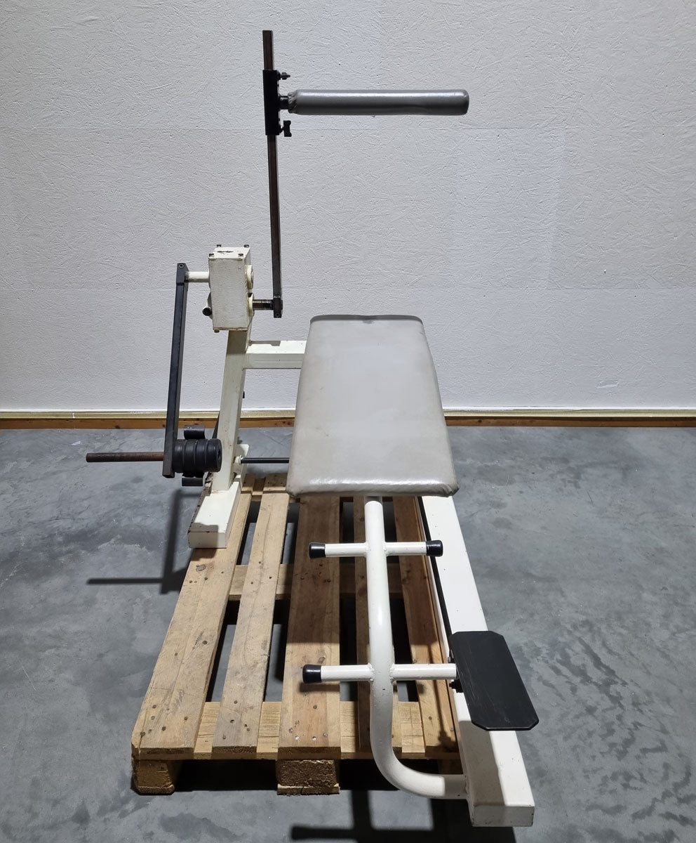 Schnell Pullover liegend, Plate loaded, Überzugsmaschine, Überzüge, Scheibenaufnahme, Oldschool Bodybuildung - gebraucht mit Gebrauchsspuren