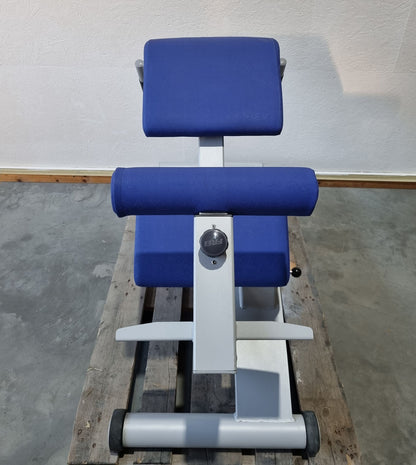 Frei Genius Basic Lateral-Lumbar Trainer, Hyperextension 15 to 45° adjustable, back extension bench, frame color silver, used - refurbished condition