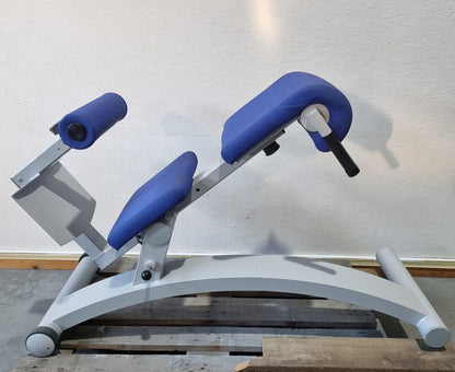 Frei Genius Basic Lateral-Lumbar Trainer, Hyperextension 15 to 45° adjustable, back extension bench, frame color silver, used - refurbished condition