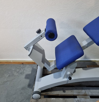 Frei Genius Basic Lateral-Lumbar Trainer, Hyperextension 15 to 45° adjustable, back extension bench, frame color silver, used - refurbished condition