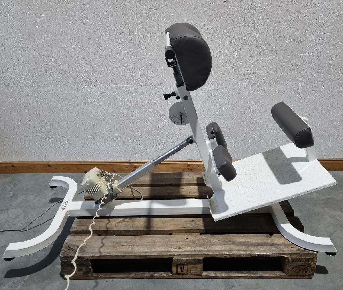 Proxomed Compass MTT Rückentrainer Kombi, Hyperextension, Rückenstrecker, elektrisch verstellbar, Rumpfmuskeltrainer, gebraucht - überholter Zustand