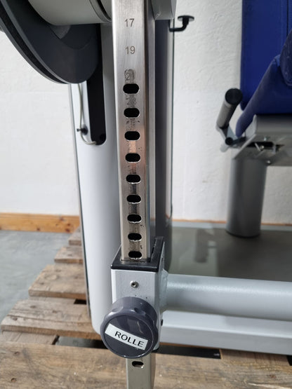 Frei Genius Eco Beinstrecker verstellbar, Kniestrecker, Leg Extension, Rahmenfarbe Silber, gebraucht - überholter Zustand