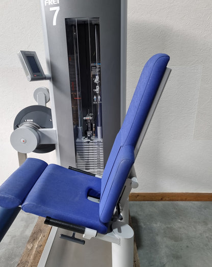 Frei Genius Eco Beinstrecker verstellbar, Kniestrecker, Leg Extension, Rahmenfarbe Silber, gebraucht - überholter Zustand