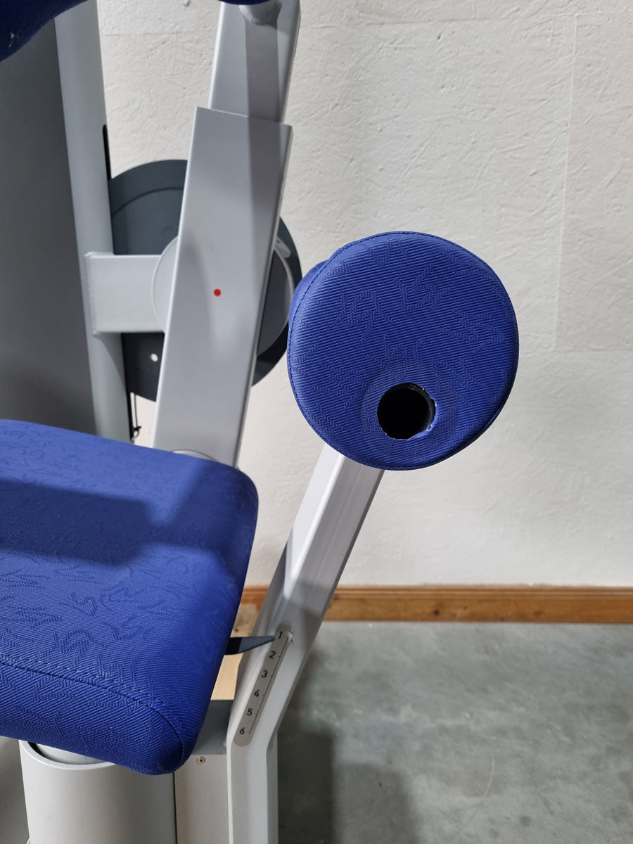 Frei Genius Eco Bauchtrainer Abdominal, Bauchmuskelmaschine, Abs Crunch, Rahmenfarbe Silber, gebraucht - überholter Zustand