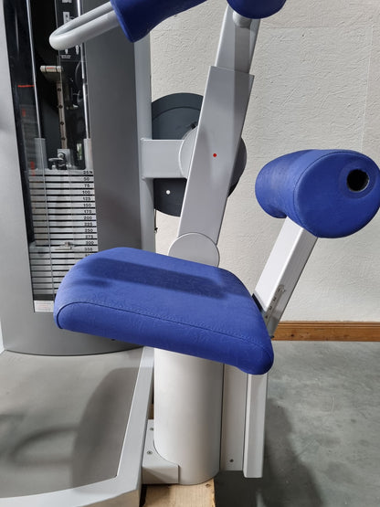 Frei Genius Eco Bauchtrainer Abdominal, Bauchmuskelmaschine, Abs Crunch, Rahmenfarbe Silber, gebraucht - überholter Zustand