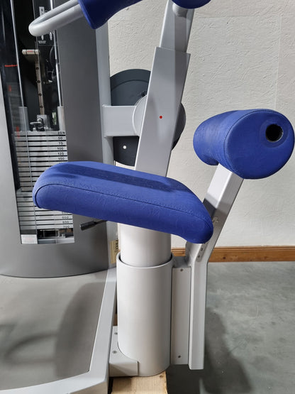 Frei Genius Eco Bauchtrainer Abdominal, Bauchmuskelmaschine, Abs Crunch, Rahmenfarbe Silber, gebraucht - überholter Zustand