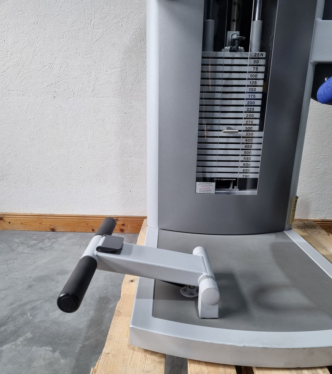 Frei Genius Eco Bauchtrainer Abdominal, Bauchmuskelmaschine, Abs Crunch, Rahmenfarbe Silber, gebraucht - überholter Zustand