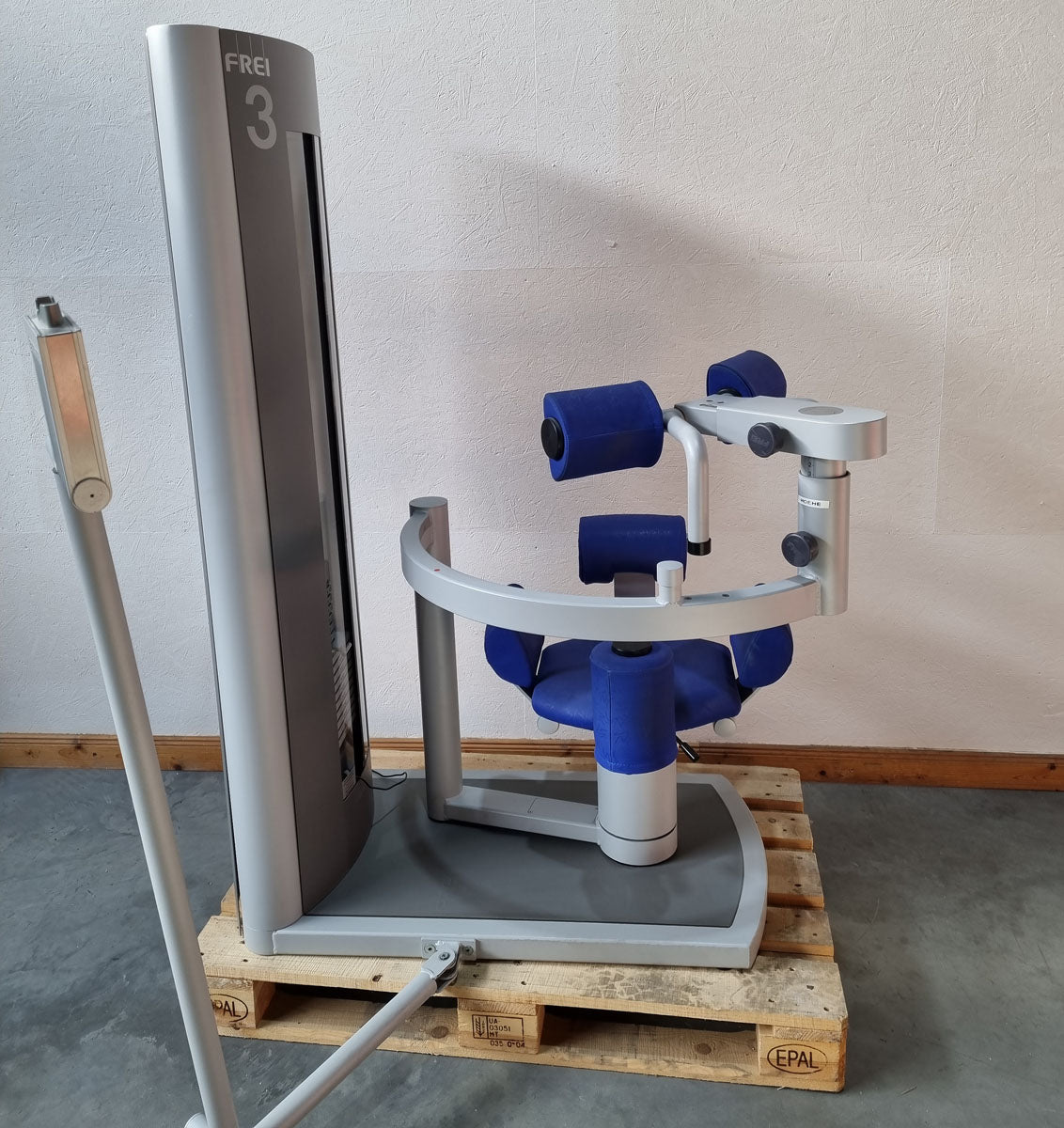 Frei Genius Eco Rumpfrotator, Rotary Torso, Rotationsmaschine, MPG, Twister, seitliche Bauchmuskeln, Rahmenfarbe Silber, gebraucht - überholter Zustand