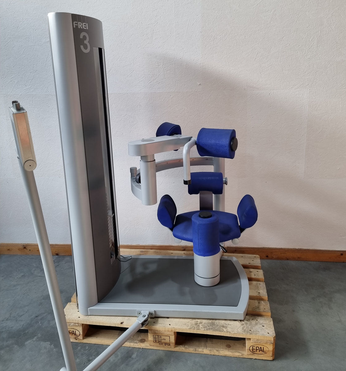 Frei Genius Eco Rumpfrotator, Rotary Torso, Rotationsmaschine, MPG, Twister, seitliche Bauchmuskeln, Rahmenfarbe Silber, gebraucht - überholter Zustand