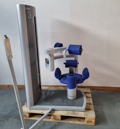Frei Genius Eco Rumpfrotator, Rotary Torso, Rotationsmaschine, MPG, Twister, seitliche Bauchmuskeln, Rahmenfarbe Silber, gebraucht - überholter Zustand
