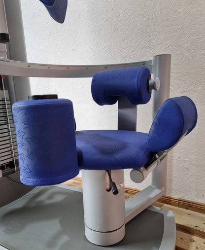 Frei Genius Eco Rumpfrotator, Rotary Torso, Rotationsmaschine, MPG, Twister, seitliche Bauchmuskeln, Rahmenfarbe Silber, gebraucht - überholter Zustand