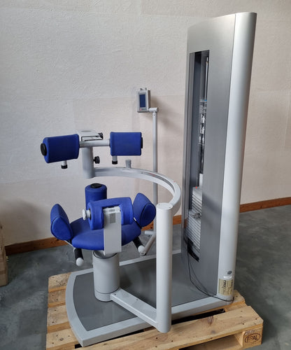 Frei Genius Eco Rumpfrotator, Rotary Torso, Rotationsmaschine, MPG, Twister, seitliche Bauchmuskeln, Rahmenfarbe Silber, gebraucht - überholter Zustand