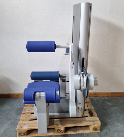 Frei Genius Eco back extension machine, hyperextension, lower back machine, frame color silver, used - refurbished condition