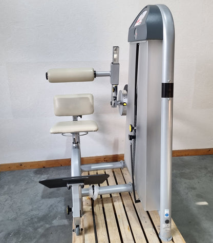 Proxomed Compass 530 Rückenflexion, Bauchmaschine, Rückenbeuger, Abdominal Crunch, MPG, Reha, Rahmenfarbe Silber, gebraucht - überholter Zustand