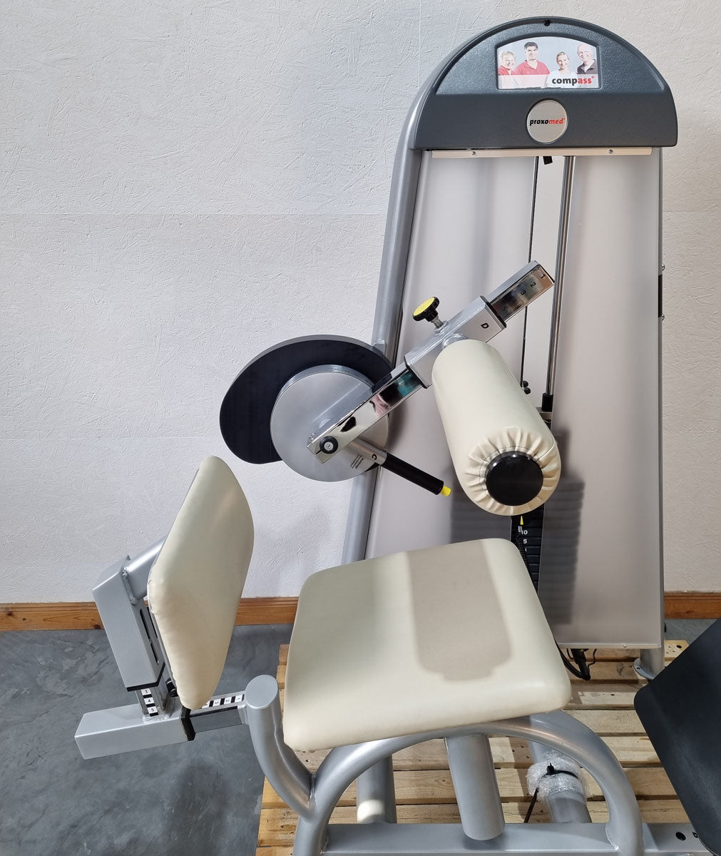 Proxomed Compass 530 Rückenflexion, Bauchmaschine, Rückenbeuger, Abdominal Crunch, MPG, Reha, Rahmenfarbe Silber, gebraucht - überholter Zustand