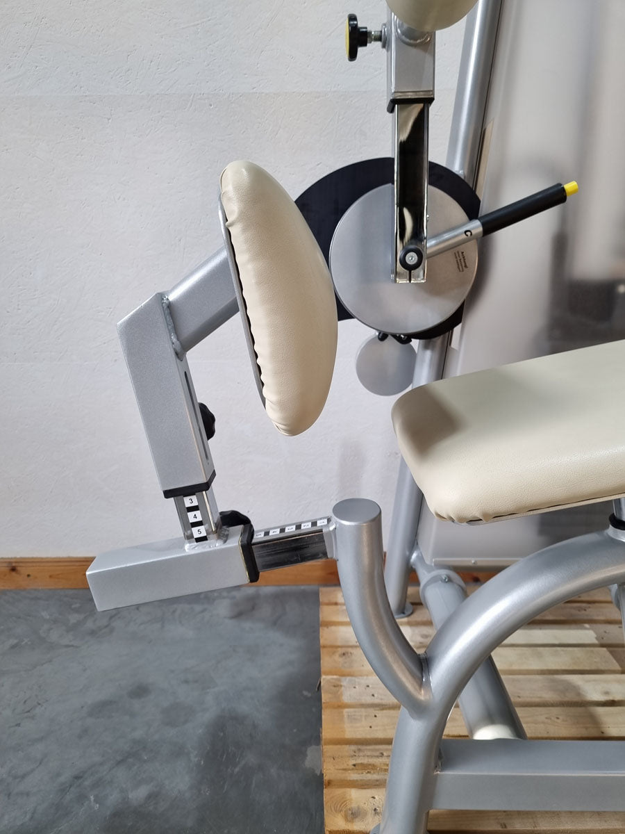 Proxomed Compass 530 Rückenflexion, Bauchmaschine, Rückenbeuger, Abdominal Crunch, MPG, Reha, Rahmenfarbe Silber, gebraucht - überholter Zustand