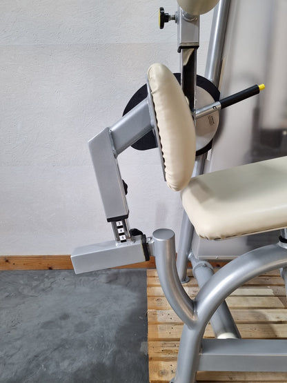 Proxomed Compass 530 Rückenflexion, Bauchmaschine, Rückenbeuger, Abdominal Crunch, MPG, Reha, Rahmenfarbe Silber, gebraucht - überholter Zustand