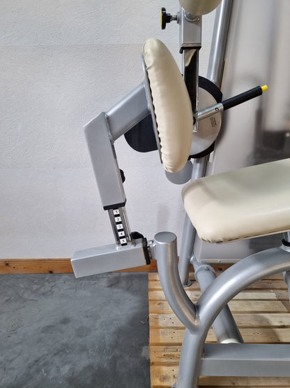 Proxomed Compass 530 Rückenflexion, Bauchmaschine, Rückenbeuger, Abdominal Crunch, MPG, Reha, Rahmenfarbe Silber, gebraucht - überholter Zustand