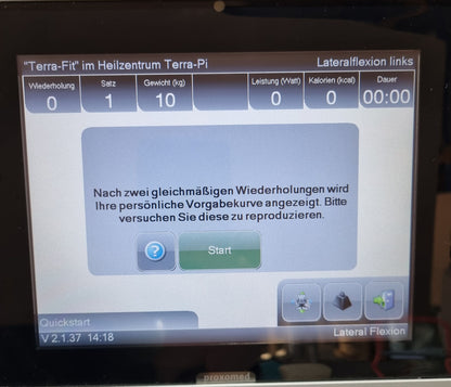 Proxomed Compass 530 Lateralflexion, Seitneige-Maschine, MPG, Reha, Rahmenfarbe Silber, gebraucht - überholter Zustand