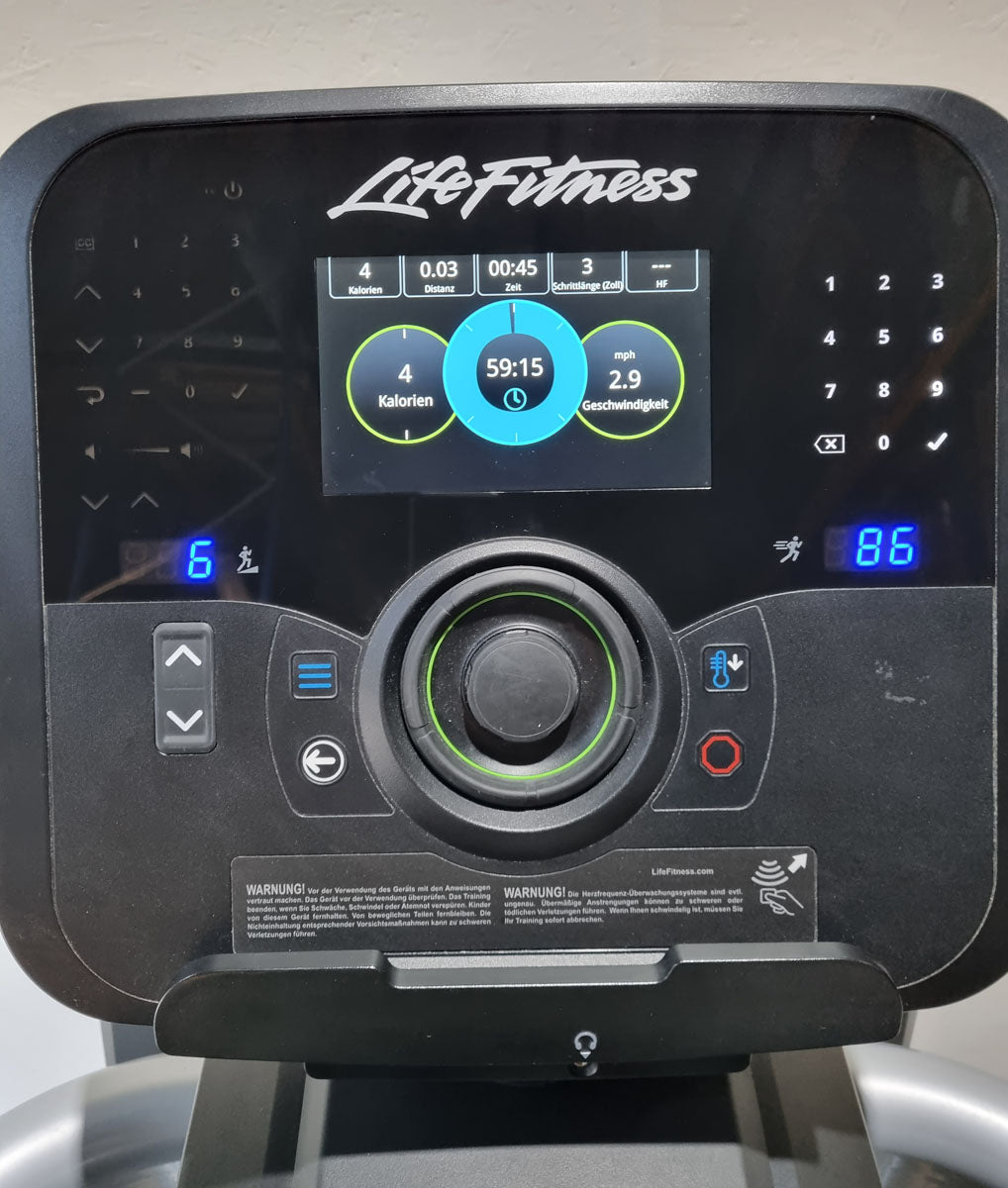 Life Fitness FlexStrider Trainer, Crosstrainer mit variabler Schrittlänge, Elevation Series, Explore Konsole, gebraucht - überholter Zustand