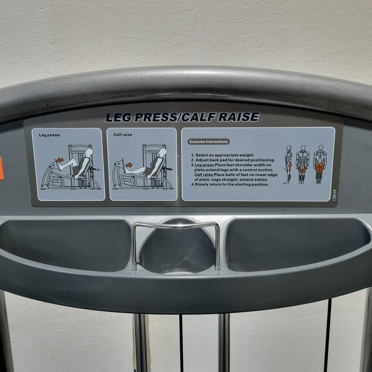 Impulse Fitness Beinpresse horizontal, Rahmenfarbe Grau-Anthrazit, gebrauchter - überholter Zustand