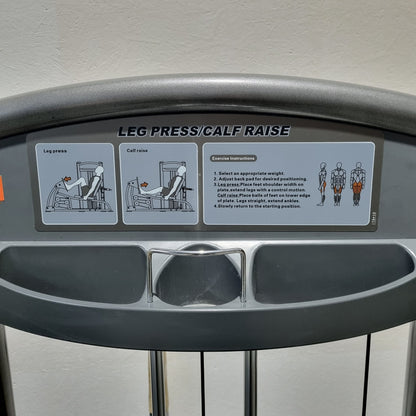 Impulse Fitness Beinpresse horizontal, Rahmenfarbe Grau-Anthrazit, gebrauchter - überholter Zustand