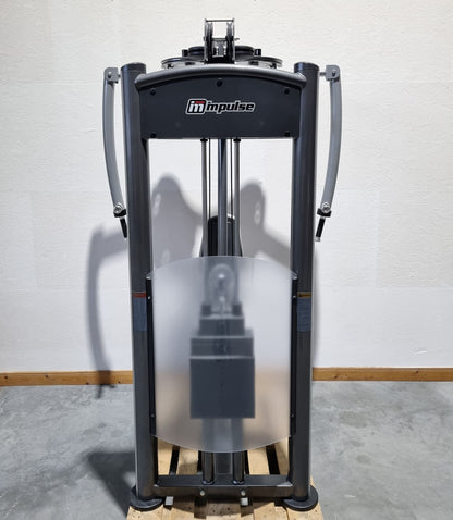 Impulse Fitness Butterfly und Butterfly Reverse 2 in 1 Kombimaschine, Pec Fly and Lat-Press-Back Machine, Rahmenfarbe Grau-Anthrazit, Polsterfarbe Grau-Anthrazit, gebraucht - überholter Zustand