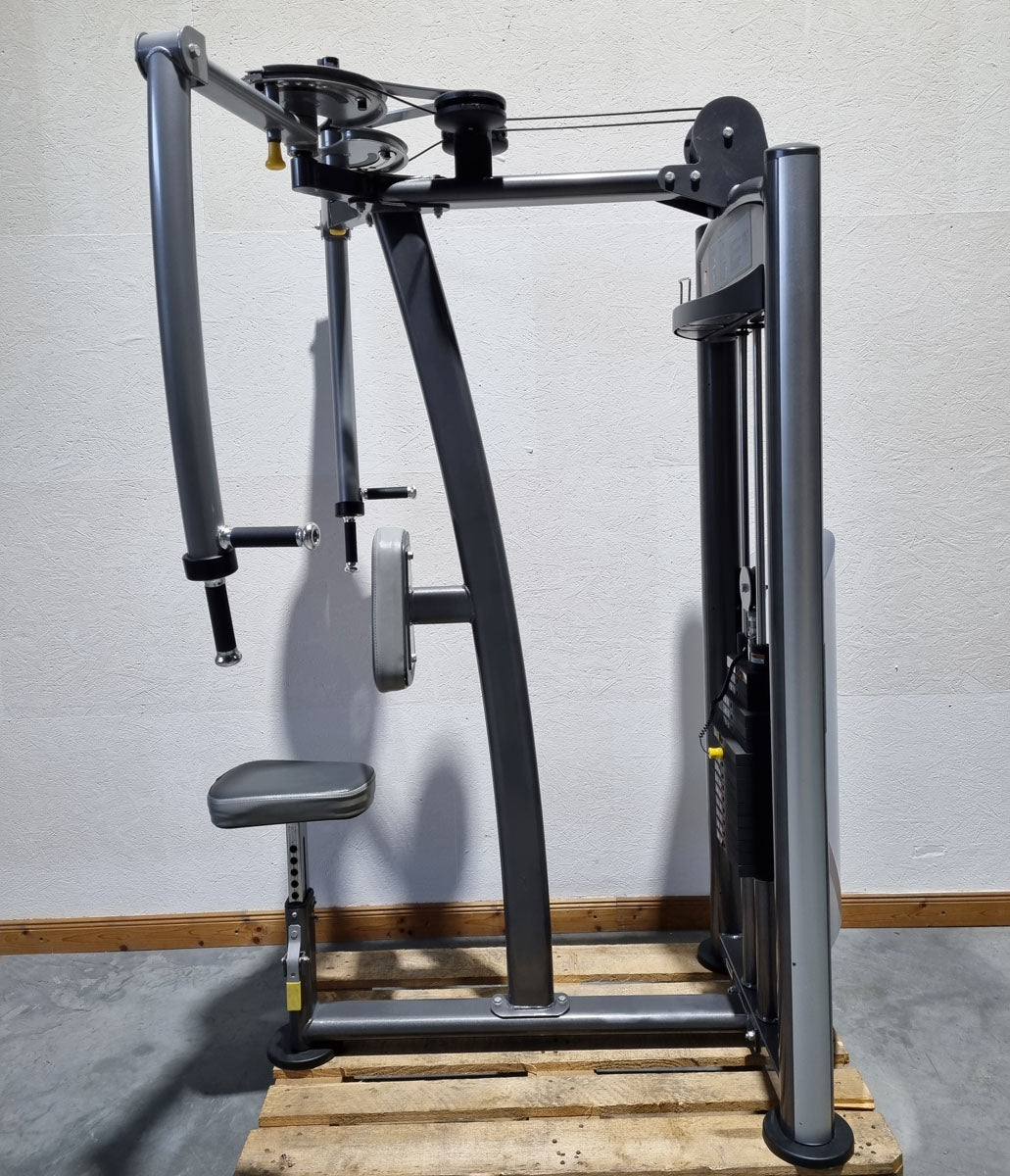Impulse Fitness Butterfly und Butterfly Reverse 2 in 1 Kombimaschine, Pec Fly and Lat-Press-Back Machine, Rahmenfarbe Grau-Anthrazit, Polsterfarbe Grau-Anthrazit, gebraucht - überholter Zustand