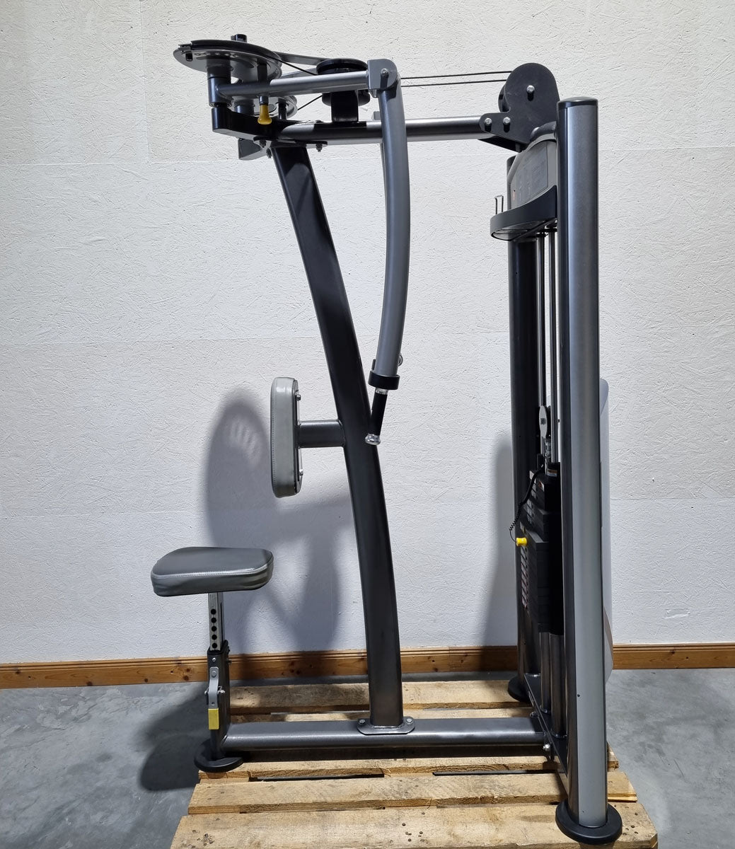 Impulse Fitness Butterfly und Butterfly Reverse 2 in 1 Kombimaschine, Pec Fly and Lat-Press-Back Machine, Rahmenfarbe Grau-Anthrazit, Polsterfarbe Grau-Anthrazit, gebraucht - überholter Zustand