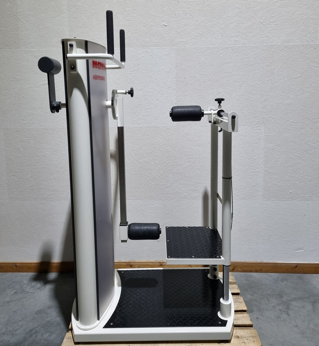 Pego Sport NordicLine hip pendulum, Multi Total Hip, kick machine, hip machine, MPG, frame color white, used - refurbished condition