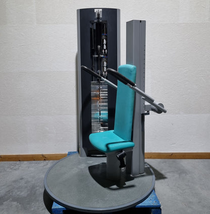 Frei Genius Schulterblattfixator und Stützstemme - Latzug Pulldown und Dips - Kombigerät 2 in 1, Rahmenfarbe Silber - gebraucht - überholter Zustand