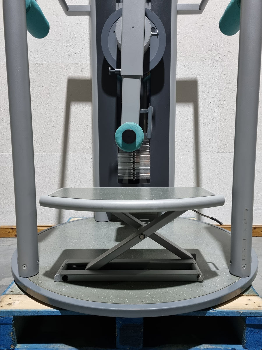 Frei Genius Hüftmaschine, Hüftpendel, Multi Hip, Kickmaschine, Total Hip auch für Ab-Adduktoren Training nutzbar, Rahmenfarbe Silber - gebraucht - überholter Zustand