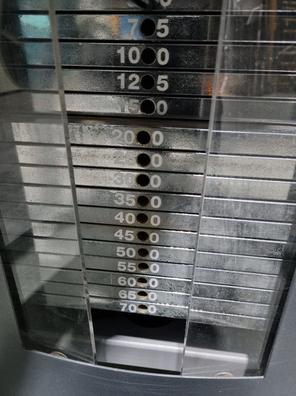 Frei Genius Hüftmaschine, Hüftpendel, Multi Hip, Kickmaschine, Total Hip auch für Ab-Adduktoren Training nutzbar, Rahmenfarbe Silber - gebraucht - überholter Zustand