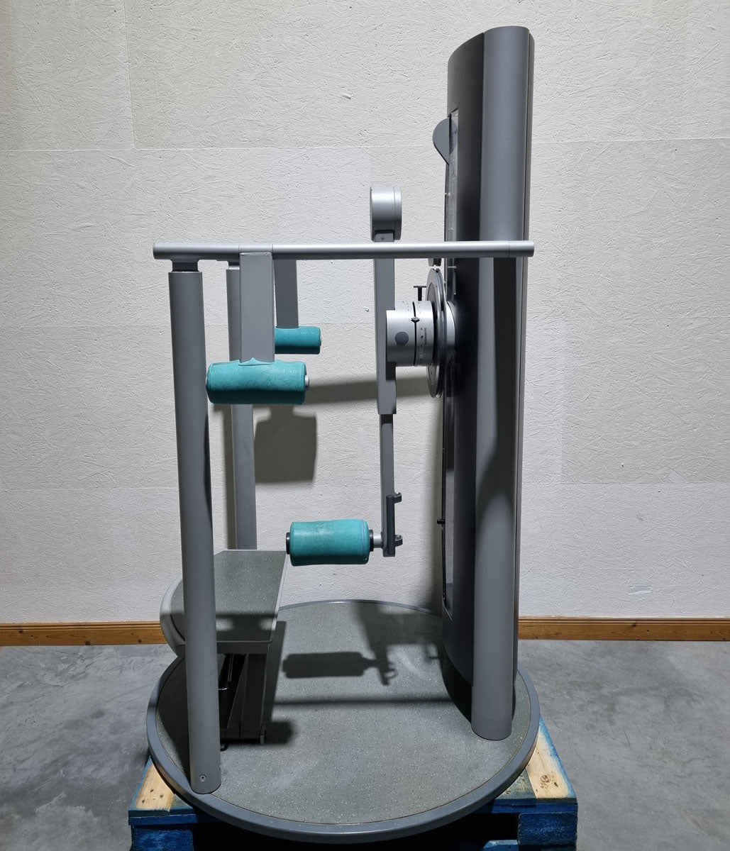 Frei Genius Hüftmaschine, Hüftpendel, Multi Hip, Kickmaschine, Total Hip auch für Ab-Adduktoren Training nutzbar, Rahmenfarbe Silber - gebraucht - überholter Zustand