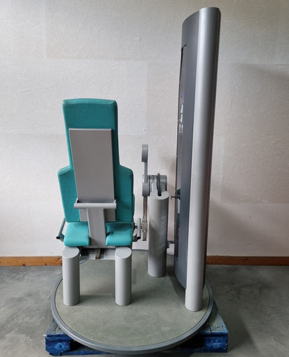 Frei Genius Beinstrecker verstellbar, Kniestrecker, Leg Extension, Rahmenfarbe Silber, gebraucht - überholter Zustand
