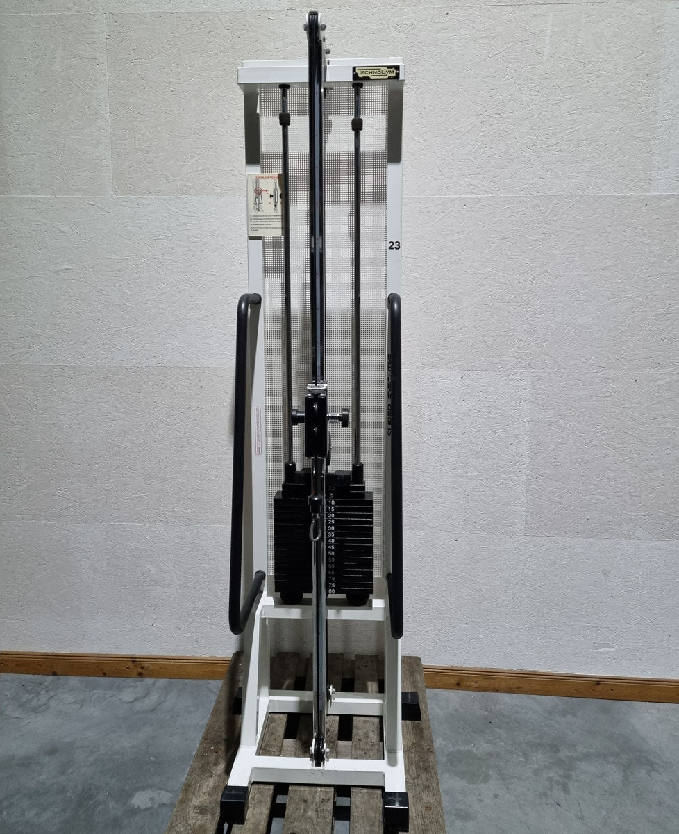 Technogym Ercoline Rehab, Kabelzug höhenverstellbar, Seilzug, Zugapparat 80kg, Rahmenfarbe Weiß, gebraucht - überholter Zustand