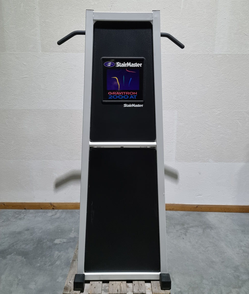 Stairmaster Gravitron 2000 AT Dip-Chin, Dip-Pull-Up Machine with Weight Support, White Frame, Used - Refurbished Condition