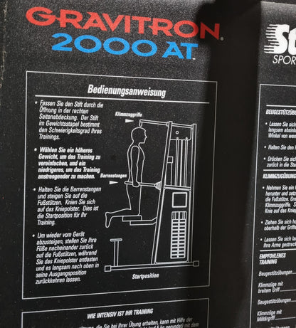Stairmaster Gravitron 2000 AT Dip-Chin, Dip-Pull-Up Machine with Weight Support, White Frame, Used - Refurbished Condition