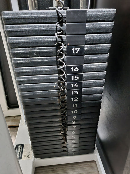 Stairmaster Gravitron 2000 AT Dip-Chin, Dip-Pull-Up Machine with Weight Support, White Frame, Used - Refurbished Condition