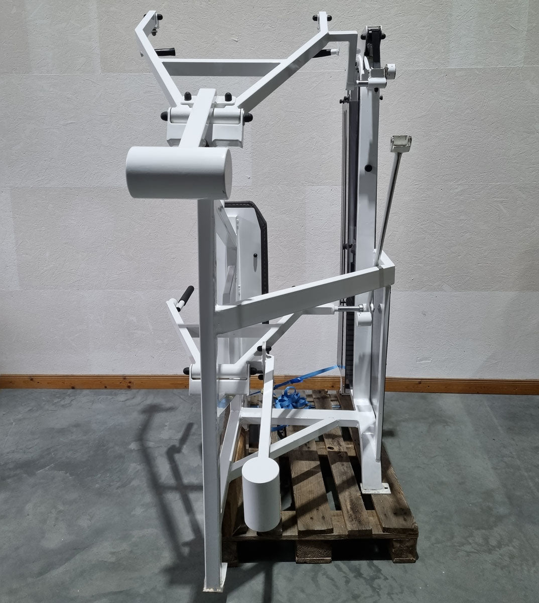 Proxomed Compass Schulterblattfixator / Stützstemme - Latzug und Dips - Kombigerät 2 in 1, Rahmenfarbe Weiß, gebraucht - überholter Zustand
