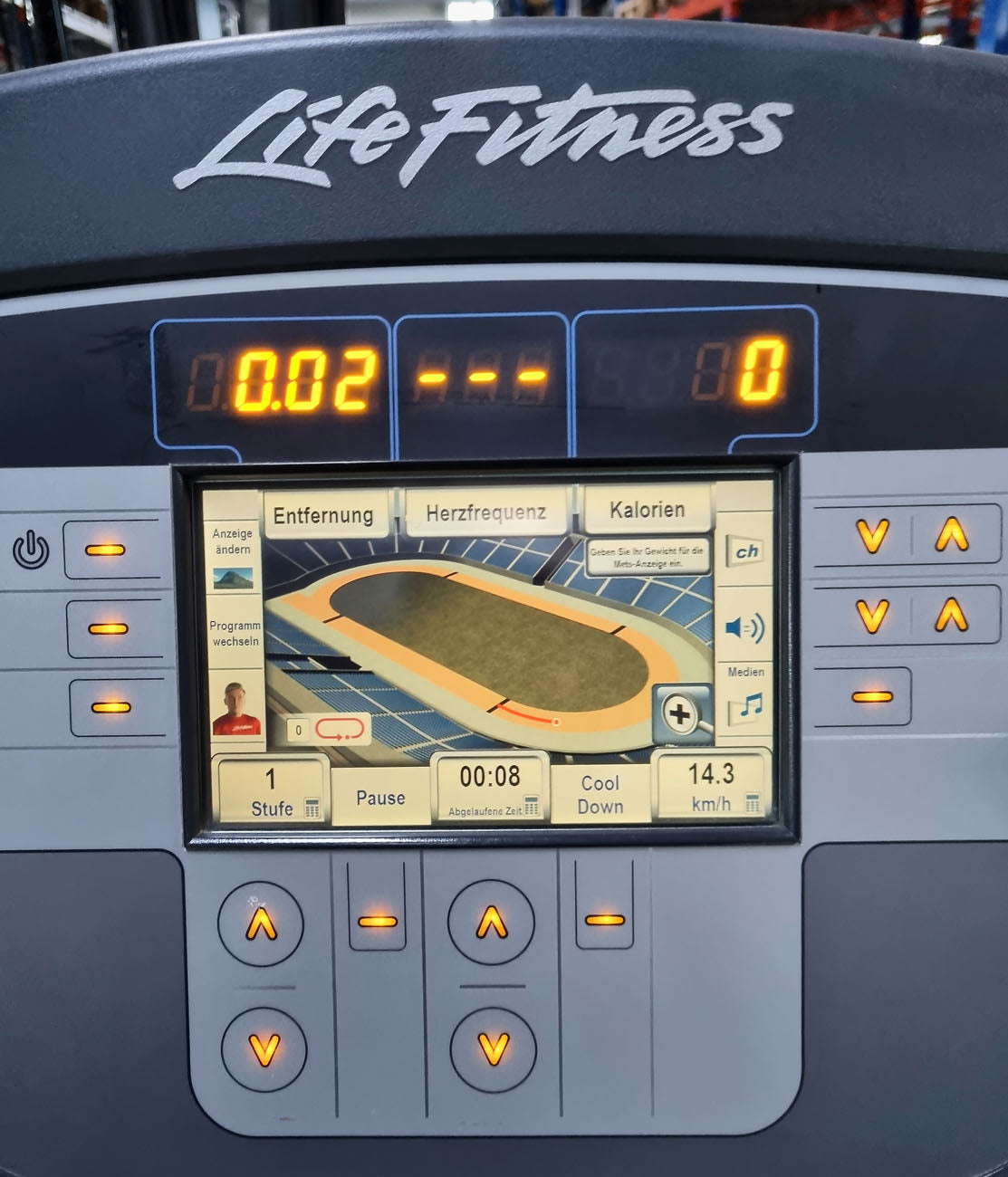 Life Fitness Ergometer 95C - Elevation Series 95c - Engage 7" Touchscreen Konsole, gebraucht - überholter Zustand