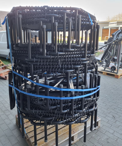 Bellicon Trampoline, Set 22 Stück, Jumping Fitness, mit T-Stangen, Hexagonal 6 Eckig, Original Qualität, gebraucht - geprüfter Zustand