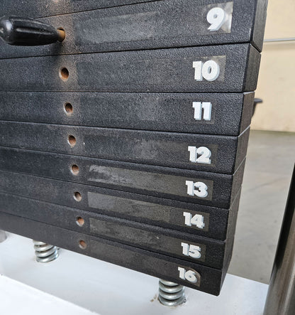 Sportesse DipChin, Dip-Klimmzugmaschine mit Gewichtsunterstützung, Rahmen Weiß, Polster NEU in Wunschfarbe, gebraucht